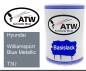 Preview: Hyundai, Williamsport Blue Metallic, T3U: 500ml Lackdose, von ATW Autoteile West.